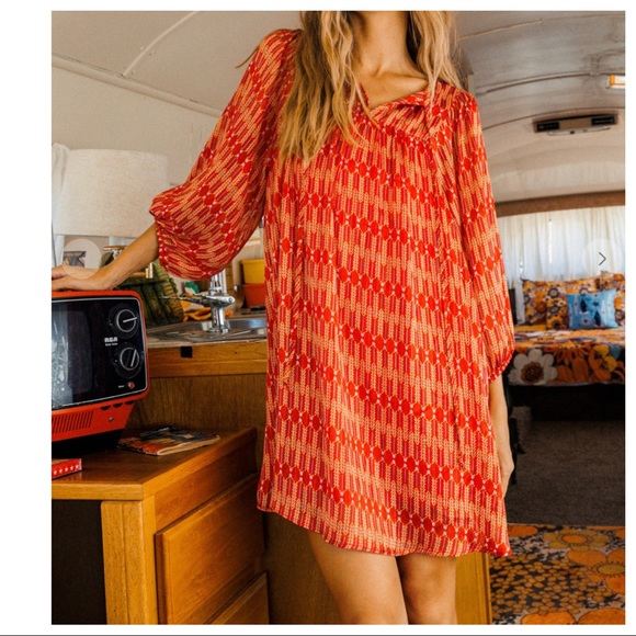 #10 Boho Fabulous Print Three Quarter Sleeve Dress - Picture 2 of 5